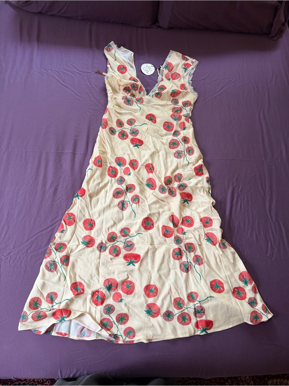 Women's Vintage Lover Bias Cut Maxi Dress Roma - Picture 4 of 4